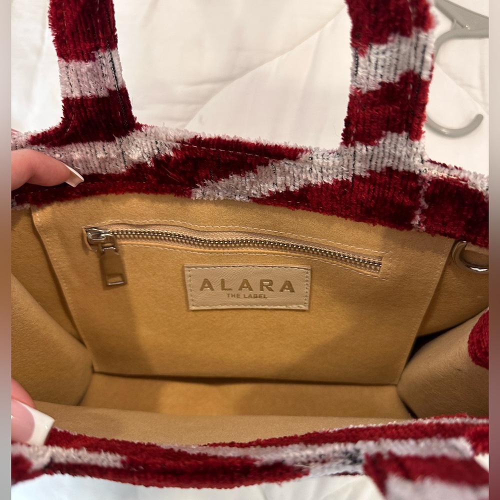 Alara the Label Mini Tote in Red Flame - Picture 6 of 6